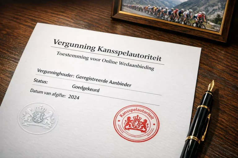 Officieel Nederlands overheidsdocument met een zegel als symbool voor de KSA-vergunning